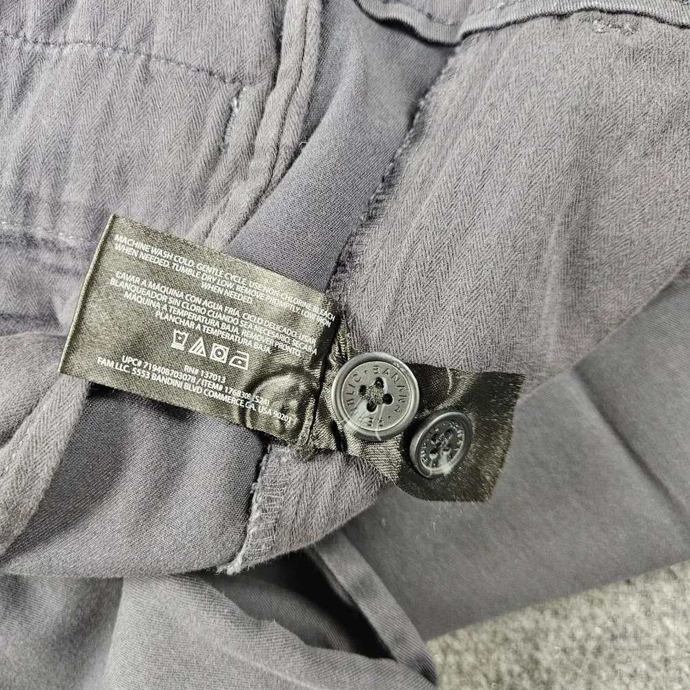 Banana Republic Fulton Skinny Chino Pants Mens 40x29 Gray Stretch Cotton Twill